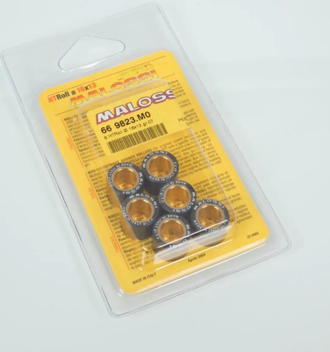 malossi variatorrol voor piaggio 50 zip 2t scooter 16x13 7grs / 66 9823.m0 nieuw