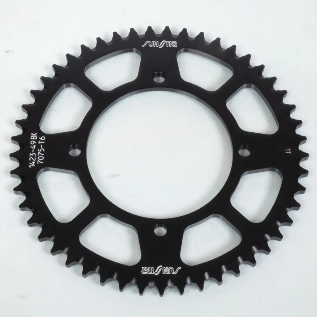 Couronne de transmission Sunstar pour moto Kawasaki 80 KX 1986 à 2000 49 dents