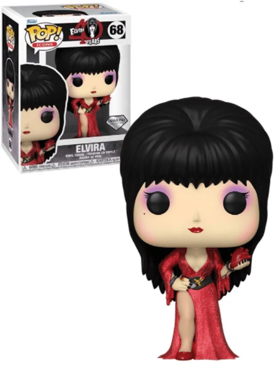 Funko Pop! Icons Elvira 40th Diamond Glitter - 9cm