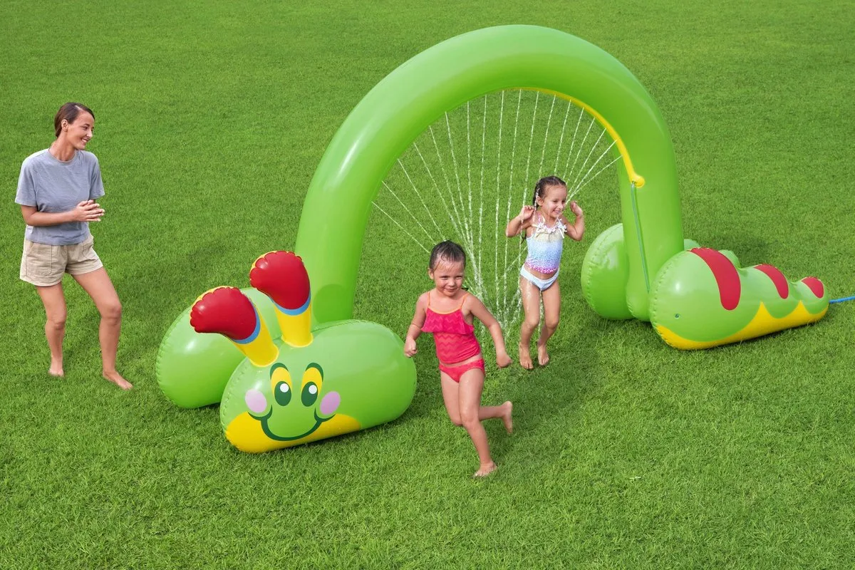 Bestway Regenworm Watersproeier 338x110x188cm - Groen - afbeelding 3 van 6