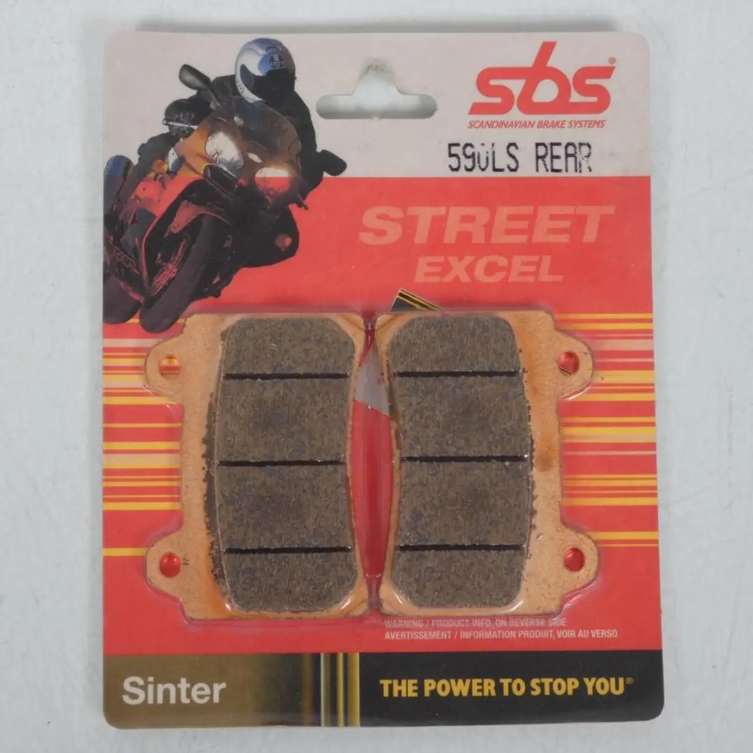 Plaquette de frein SBS pour Moto Yamaha 250 FZR 1987 à 1988 AR / 590LS REAR Neu
