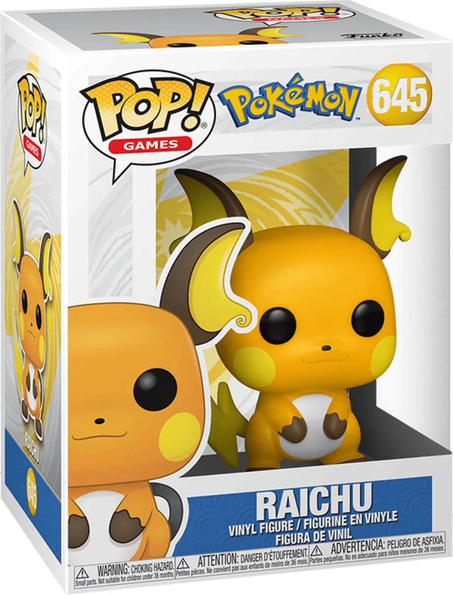 Funko Pop Pokémon Raichu 9,5cm - Multi