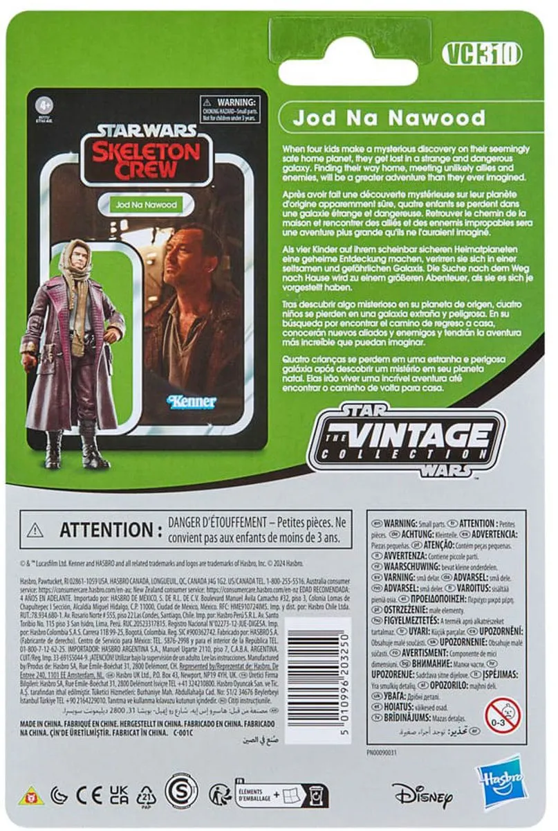 Hasbro Star Wars Skeleton Crew Jod Na Nawood Action Figuur 10cm - Multi