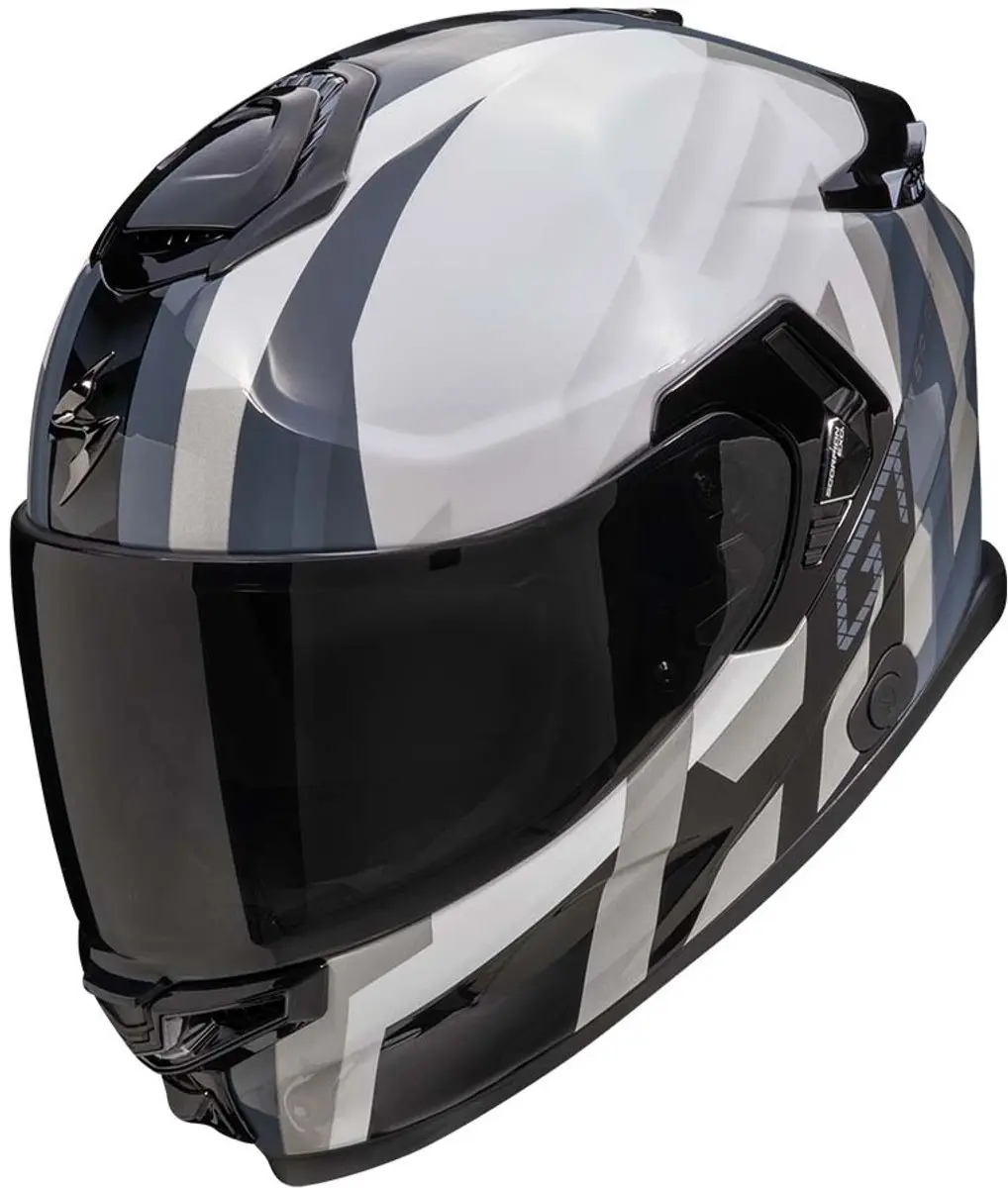 Scorpion EXO-GT SP AIR Touradven Parel Wit Zilver Integraalhelm