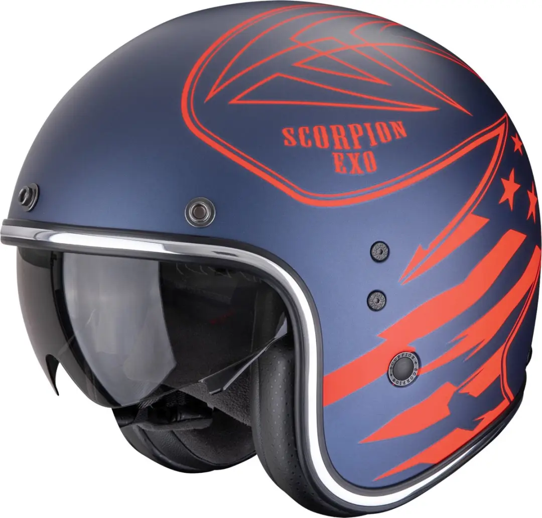Scorpion Belfast Evo Dawg Jethelm - XS - Zwart/grijs