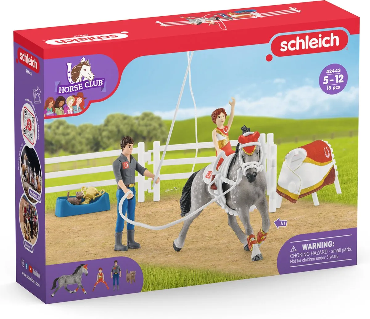 Schleich Horse Club Mia's Springset Speelfigurenset - 18 Stuks