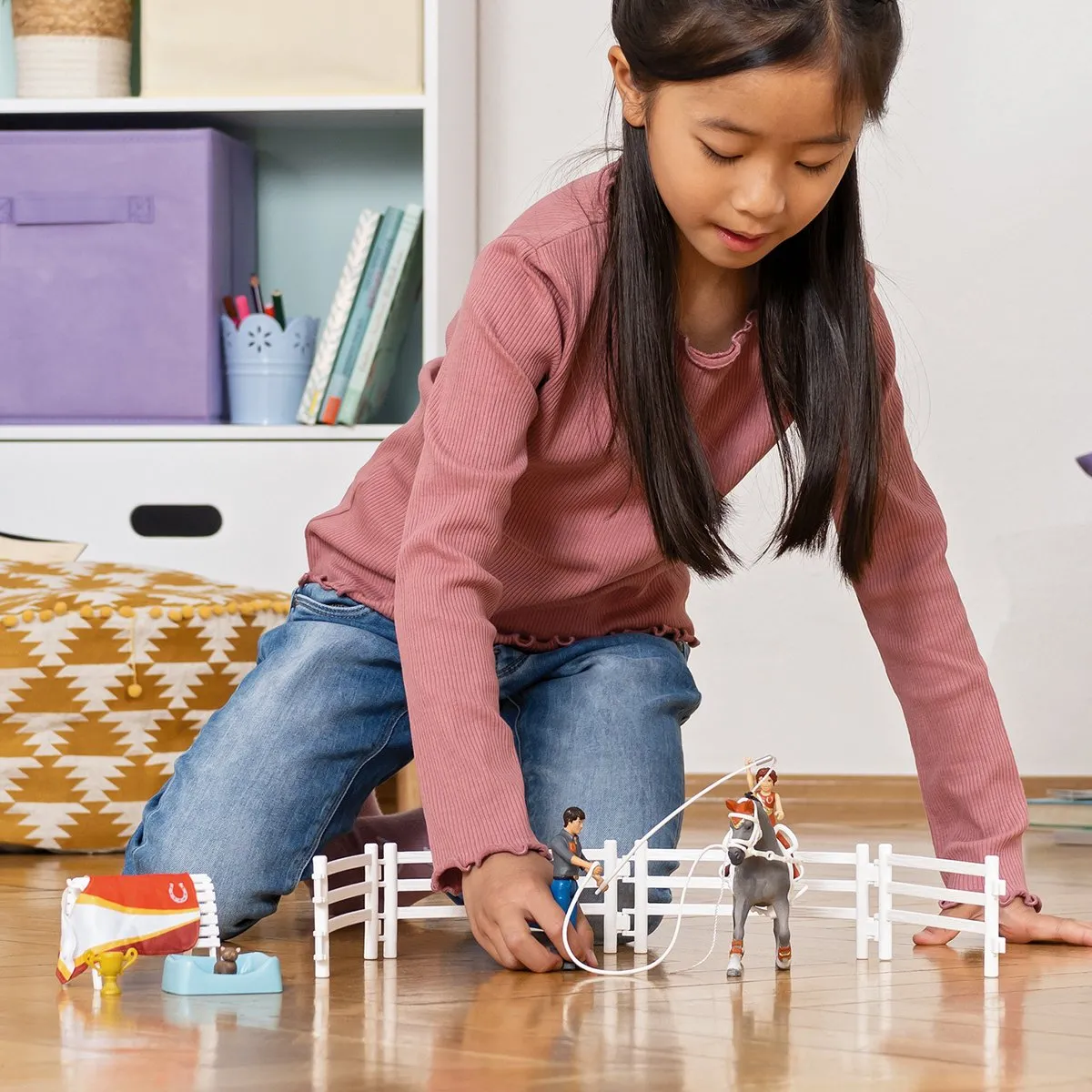 Schleich Horse Club Mia's Springset Speelfigurenset - 18 Stuks