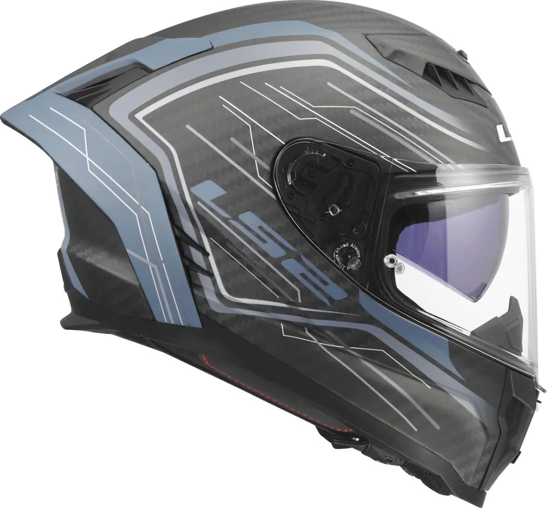 LS2 FF807 Dragon Subic Helm - XL - Blauw