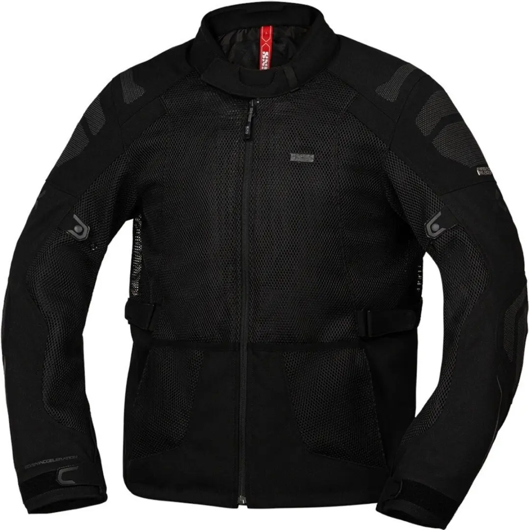 IXS Tourster-Big Air 1.0 Mesh Zwart Textiele Motorjas