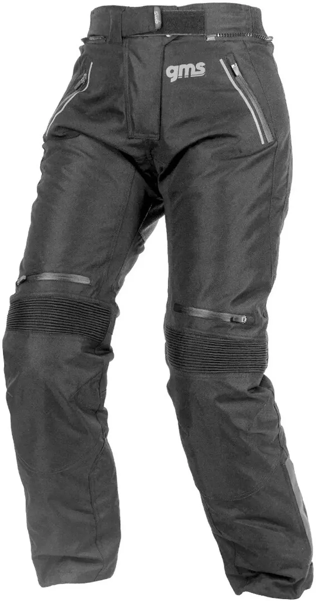 gms Highway 3 Dames Zwarte Waterdichte Textiele Motorbroek