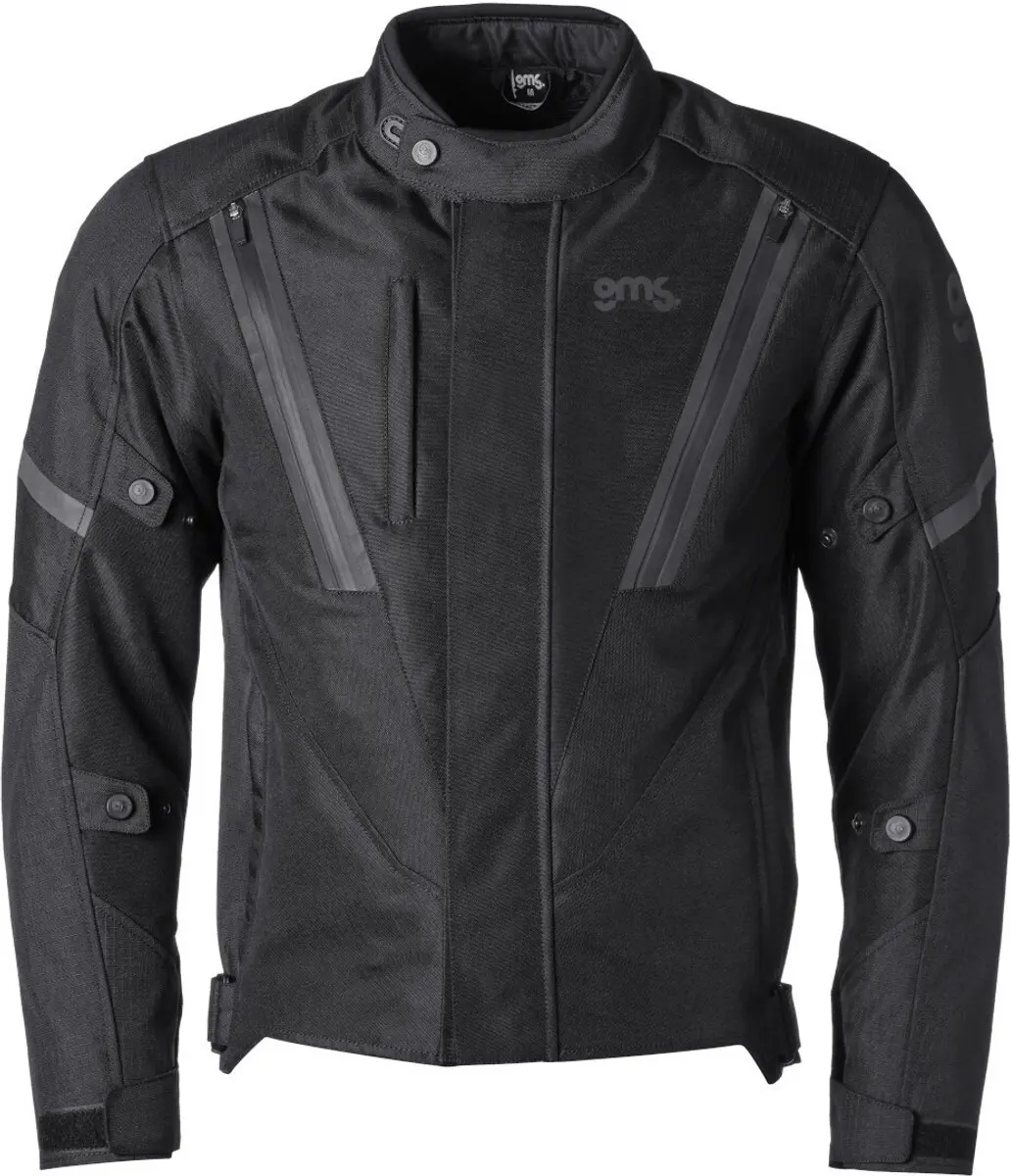 Gms Avon WP Motorjas - Zwart - 5XL