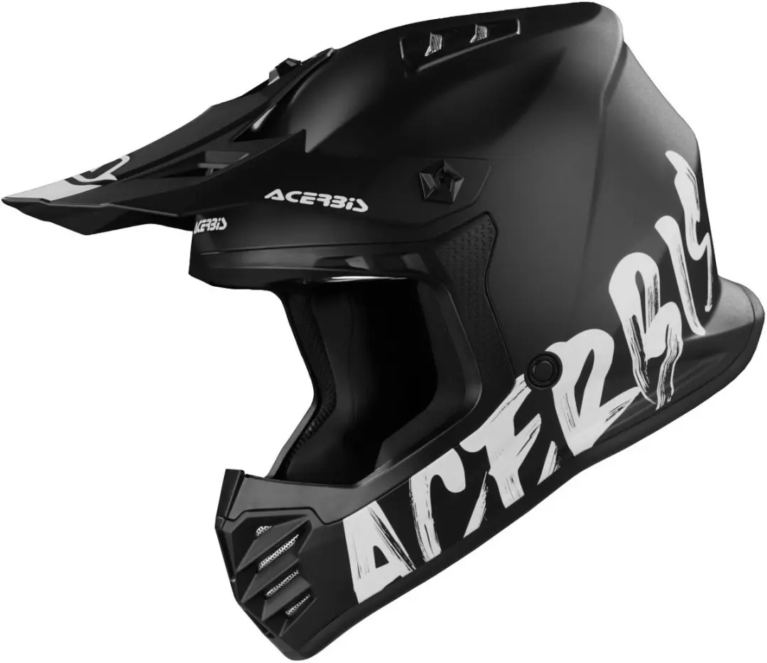 Acerbis Profile Junior Mat Zwart Kinder Crosshelm