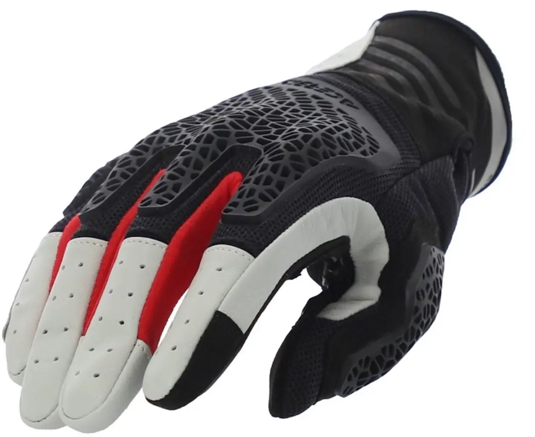 Acerbis Crossover Zwart Grijs Rode Handschoenen