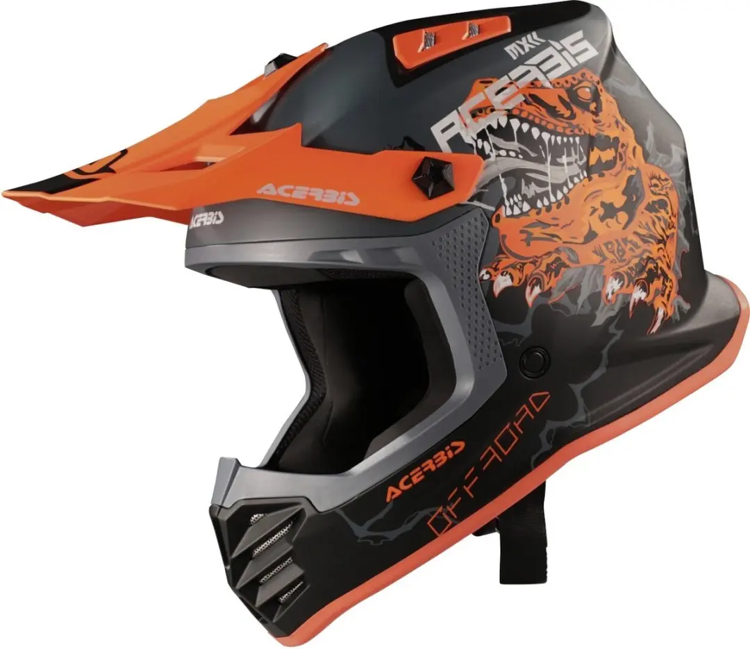 Acerbis Profile Junior Rex Mat Zwart Oranje Kinder Crosshelm