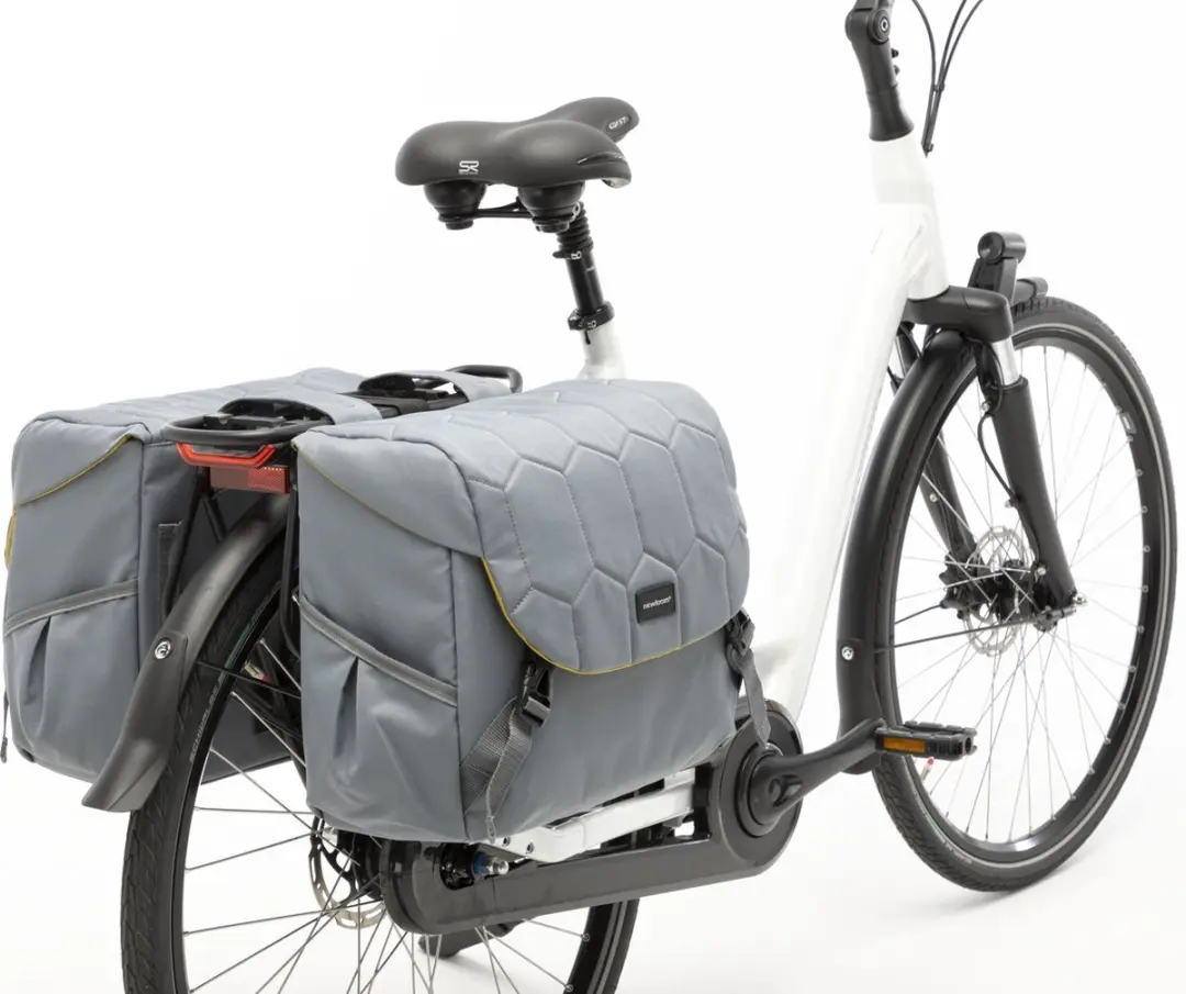 New Looxs Quilted Mondi Joy Dubbele Fietstas 38L - Grijs - afbeelding 5 van 6