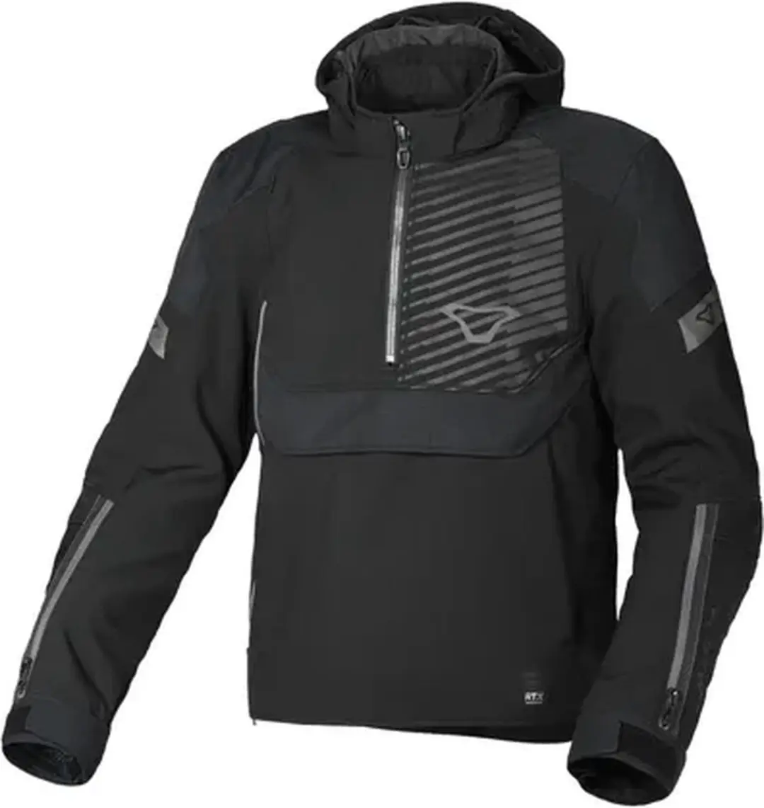 Macna Traffiq Textile Waterproof Jas - Zwart 2XL