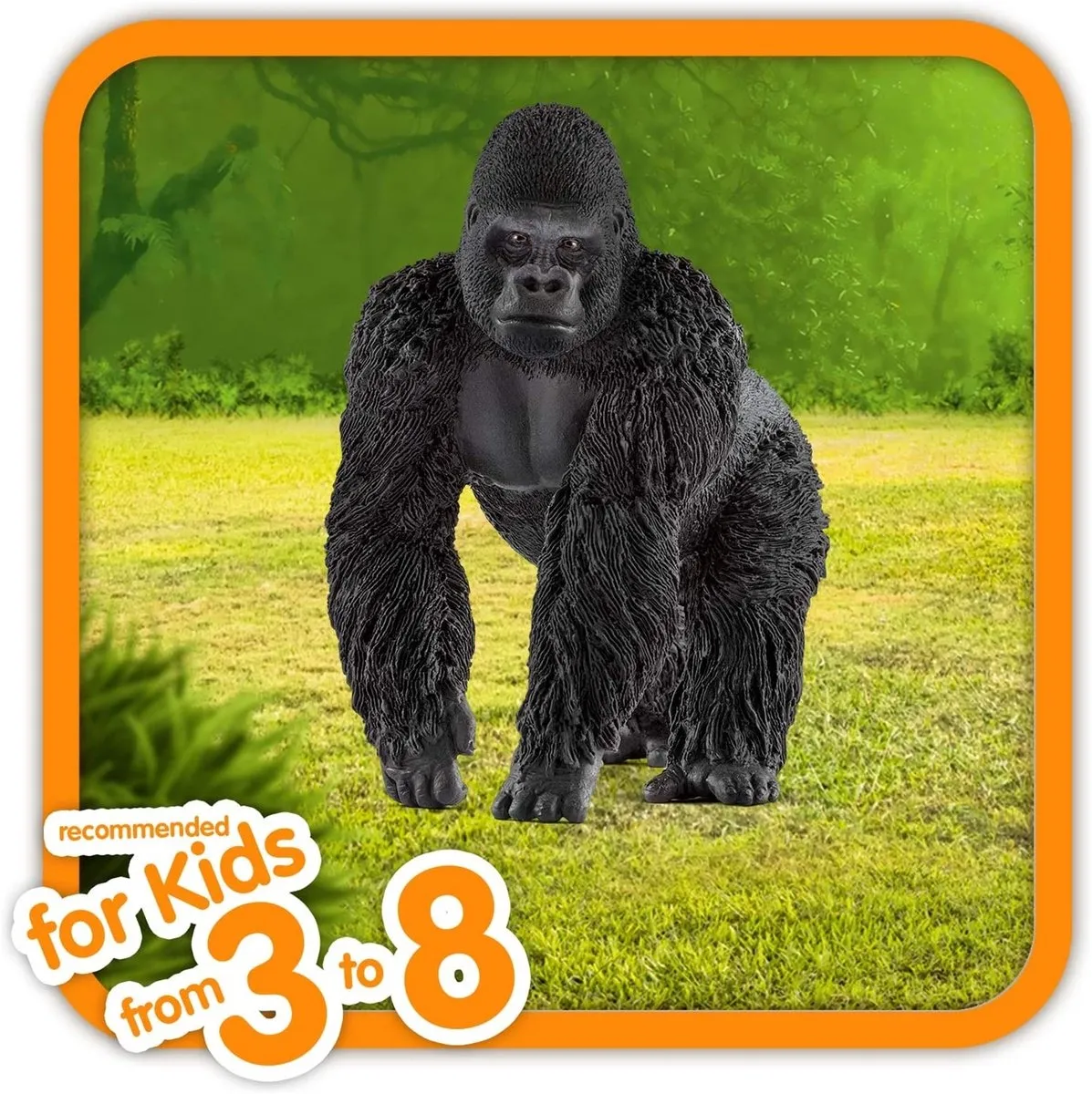 Schleich Mannetjesgorilla Speelfiguur 14770 - Zwart