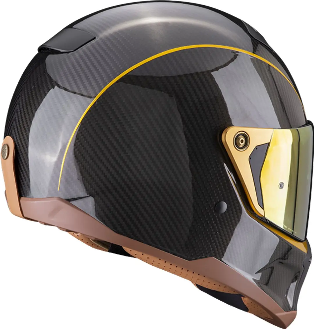 Scorpion EXO-HX1 Carbon Se Integraalhelm - M - Zwart-Goud