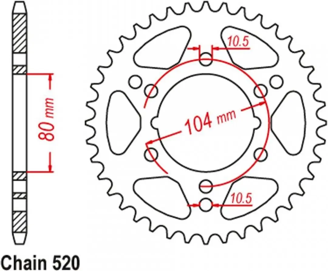 tandwiel jt tandwielen voor motor kawasaki 600 zx6r 2003-2004 jtr1478.40 / 40dts