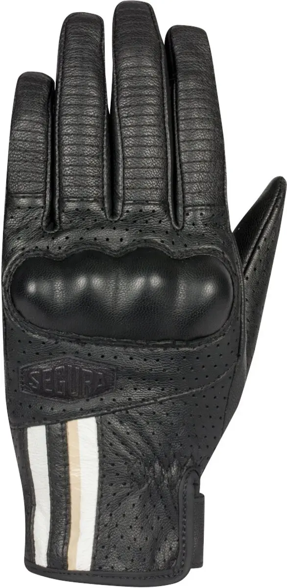 Segura Romeo Geperforeerde Dames Motorhandschoenen - Zwart/Wit S