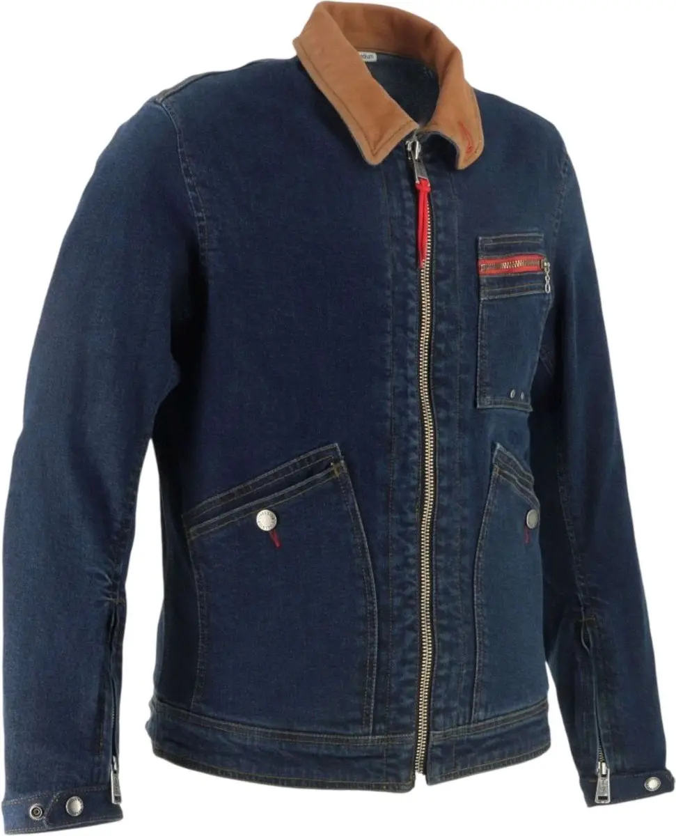 Helstons James Motorfietsjas - Bruin/Blauw L