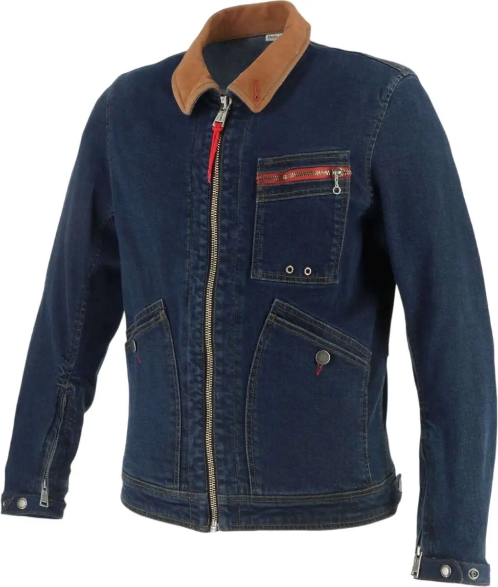 Helstons James Motorfietsjas - Bruin/Blauw L