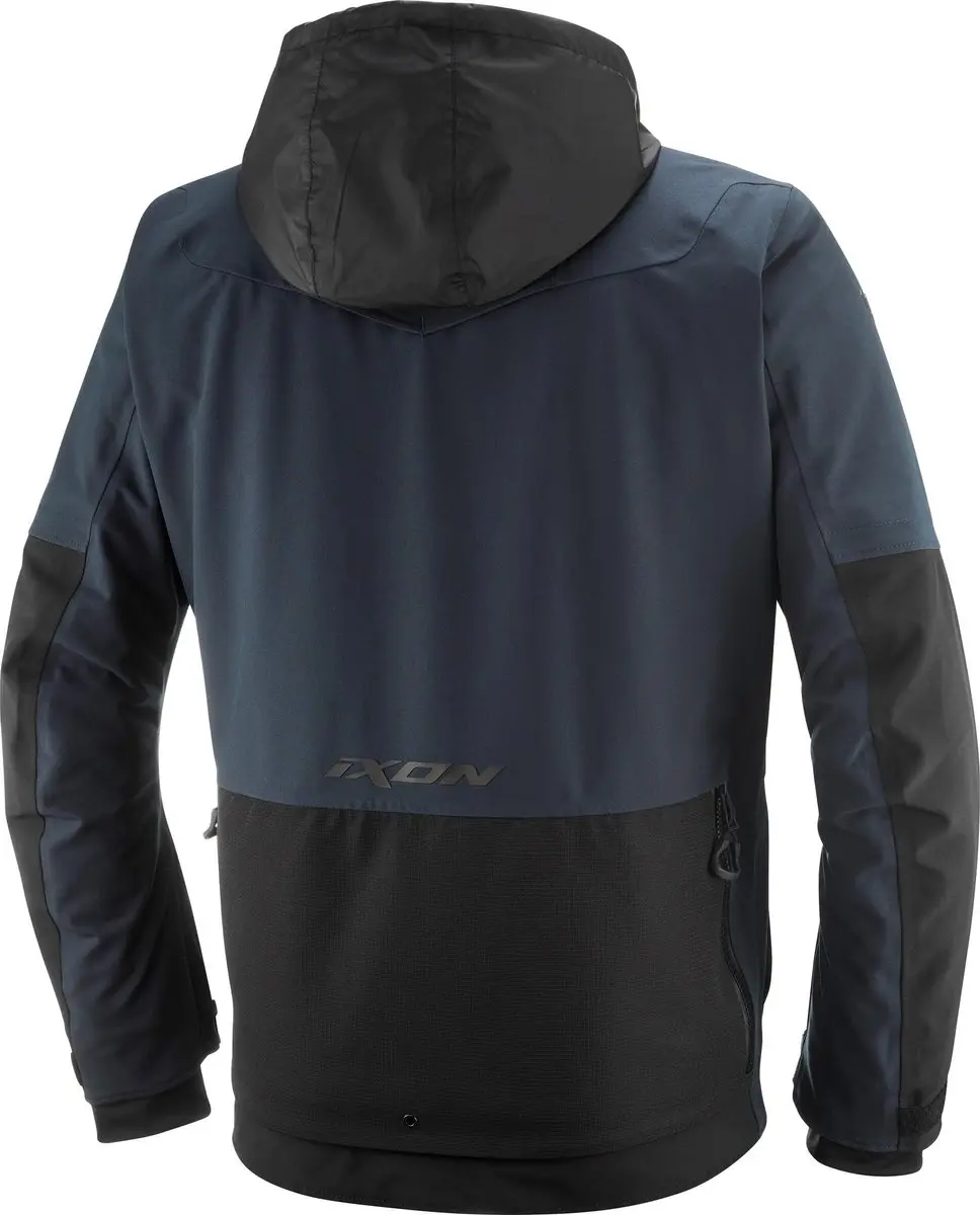 IXON Asgard Waterdichte Motorparka - Zwart/Blauw S