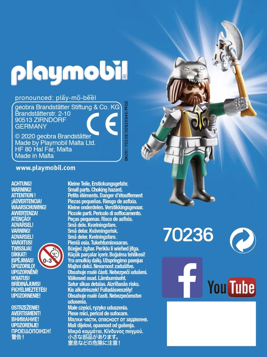 Playmobil Wolfskrijger 70236 - Multicolor
