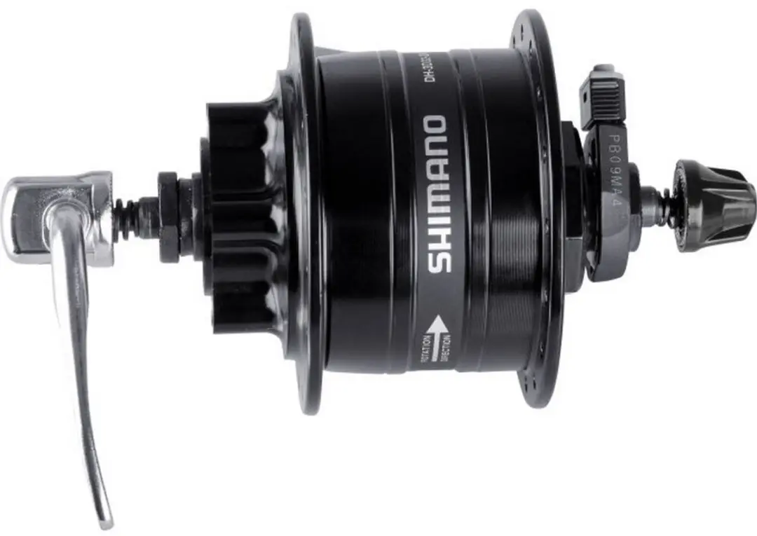 Shimano DH-3D32 Naafdynamo 36 Gaats - Zwart - afbeelding 4 van 4