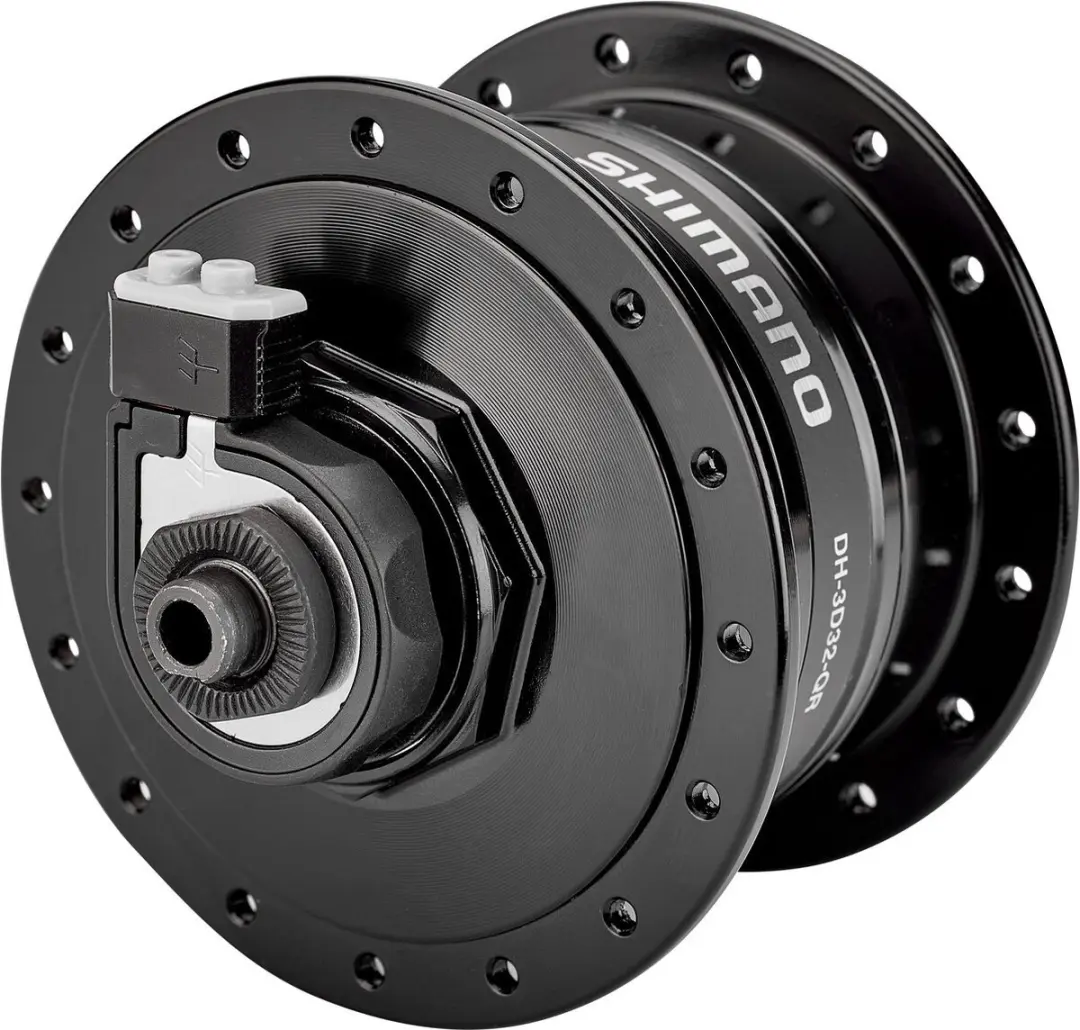 Shimano DH-3D32 Naafdynamo 36 Gaats - Zwart - afbeelding 2 van 4
