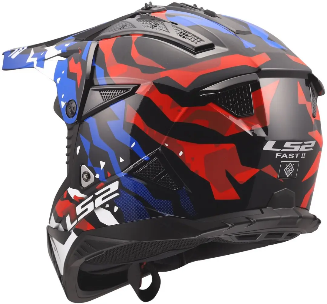 LS2 Fast II Grotesk Helm M - Meerkleurig