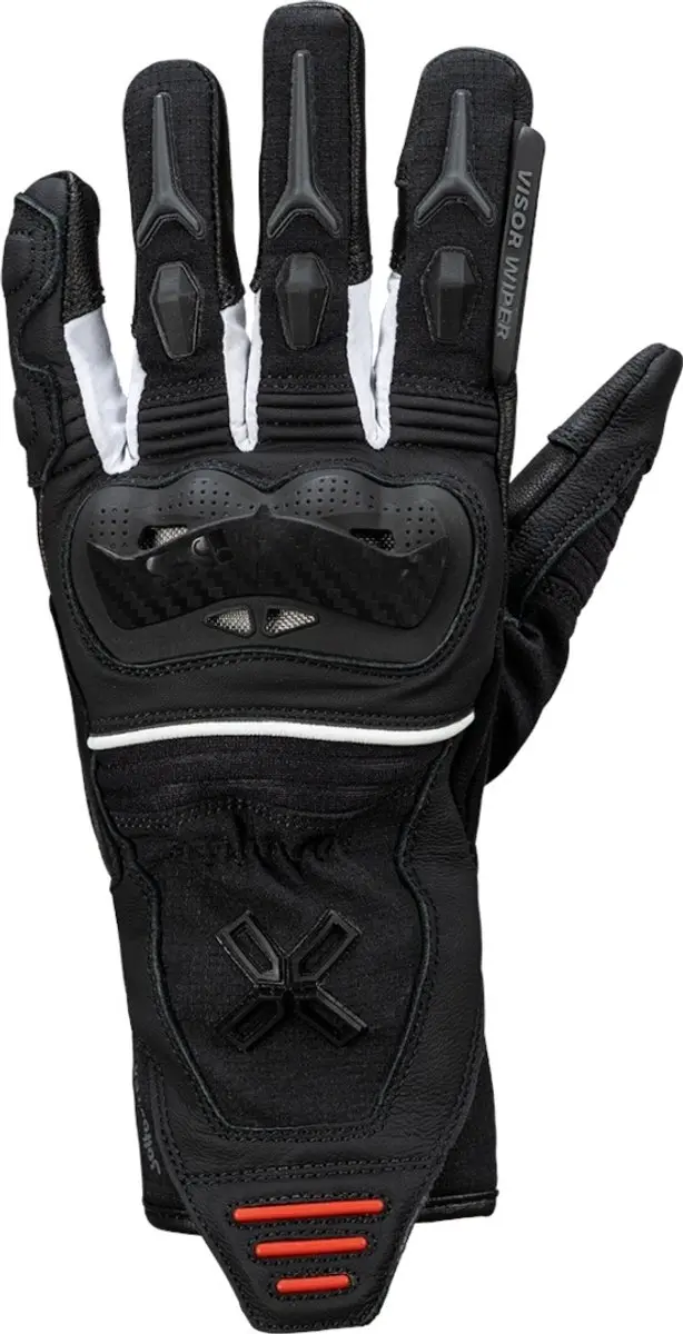 IXS Rapid-STX 1.0 Waterdichte Zwart Wit Rood Handschoenen