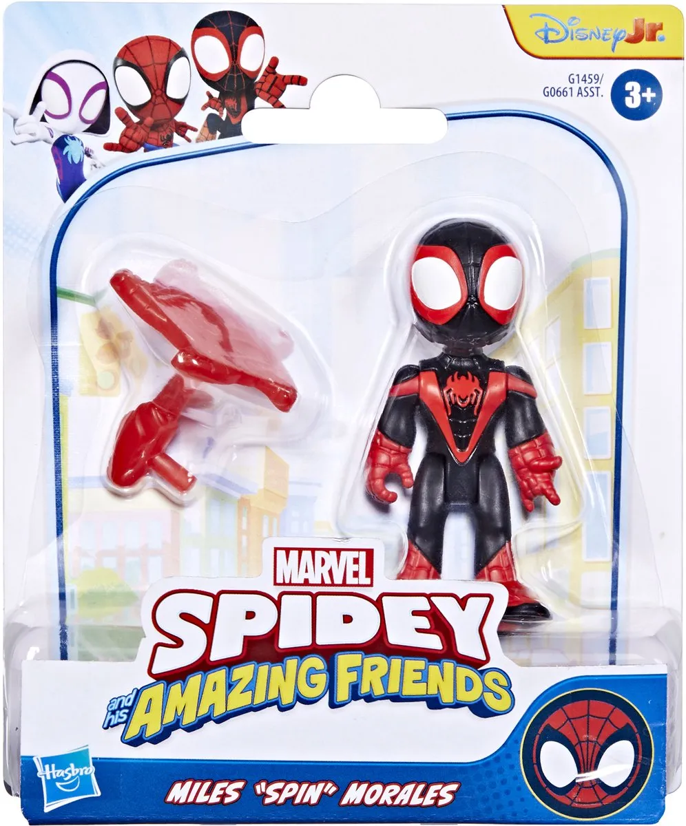 Hasbro Marvel Spidey and His Amazing Friends Miles 'Spin' Morales Speelfiguur - G14595X00 - afbeelding 2 van 5