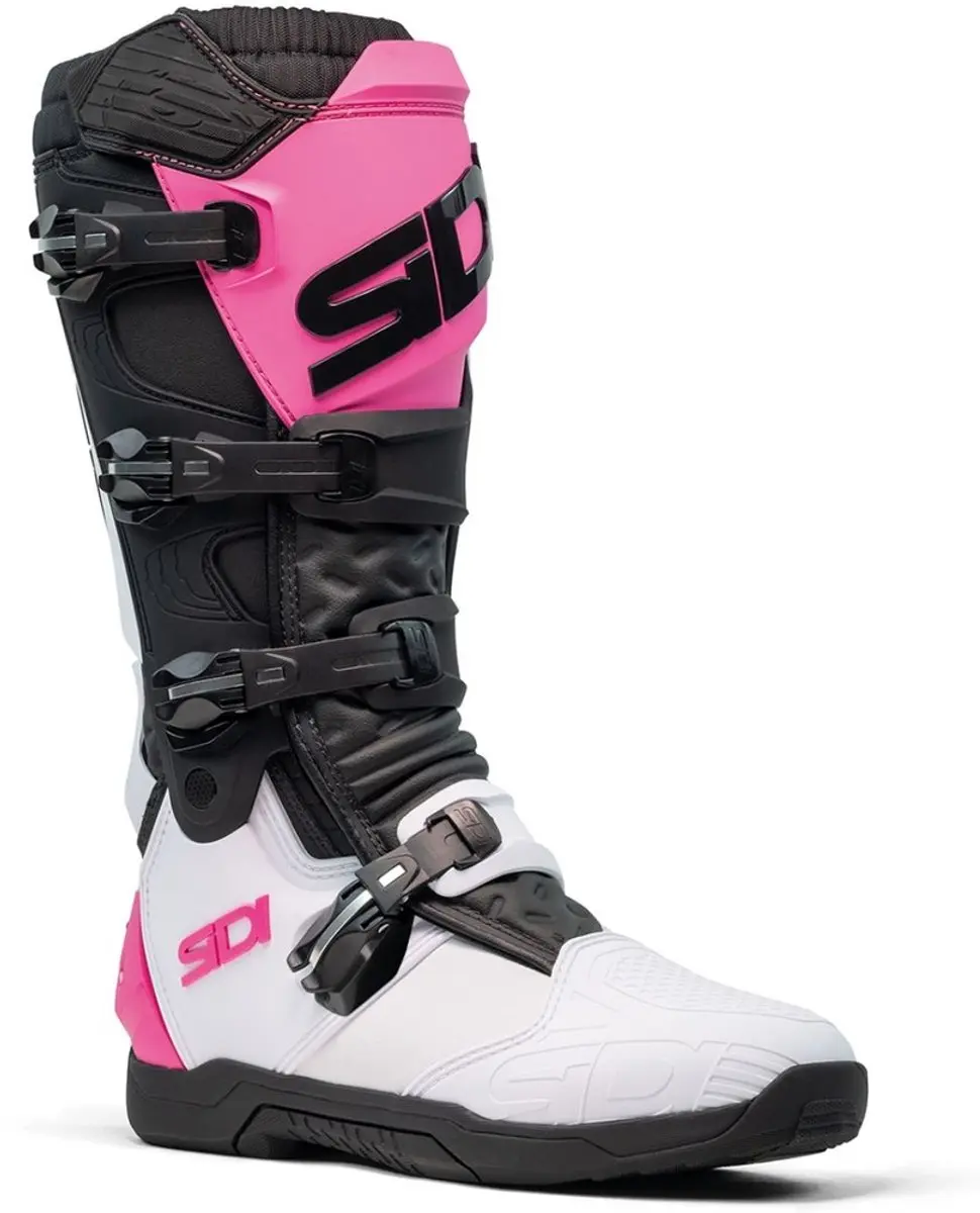 Sidi X-Power SC Wit Zwart Roze Crosslaarzen