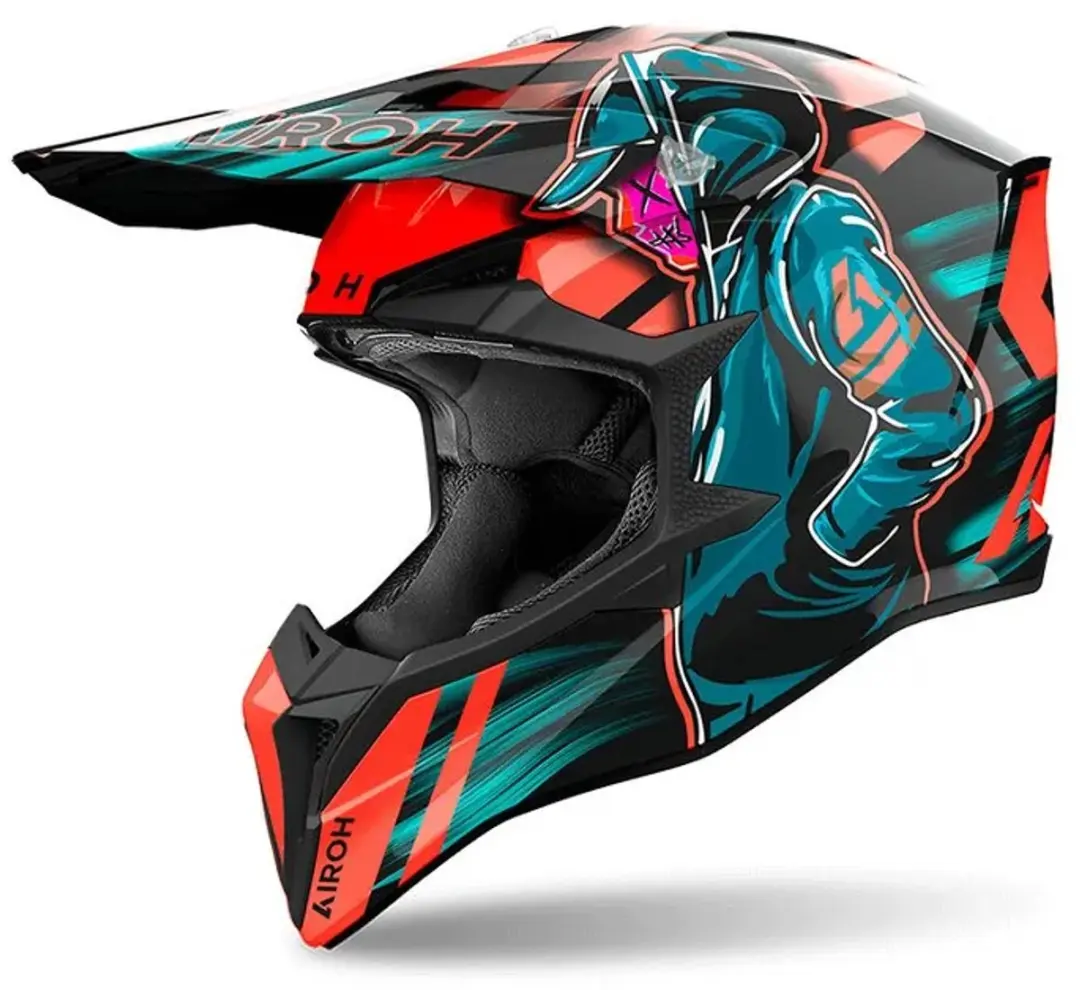 Airoh Wraaap Cyber Helm - Maat M - Oranje