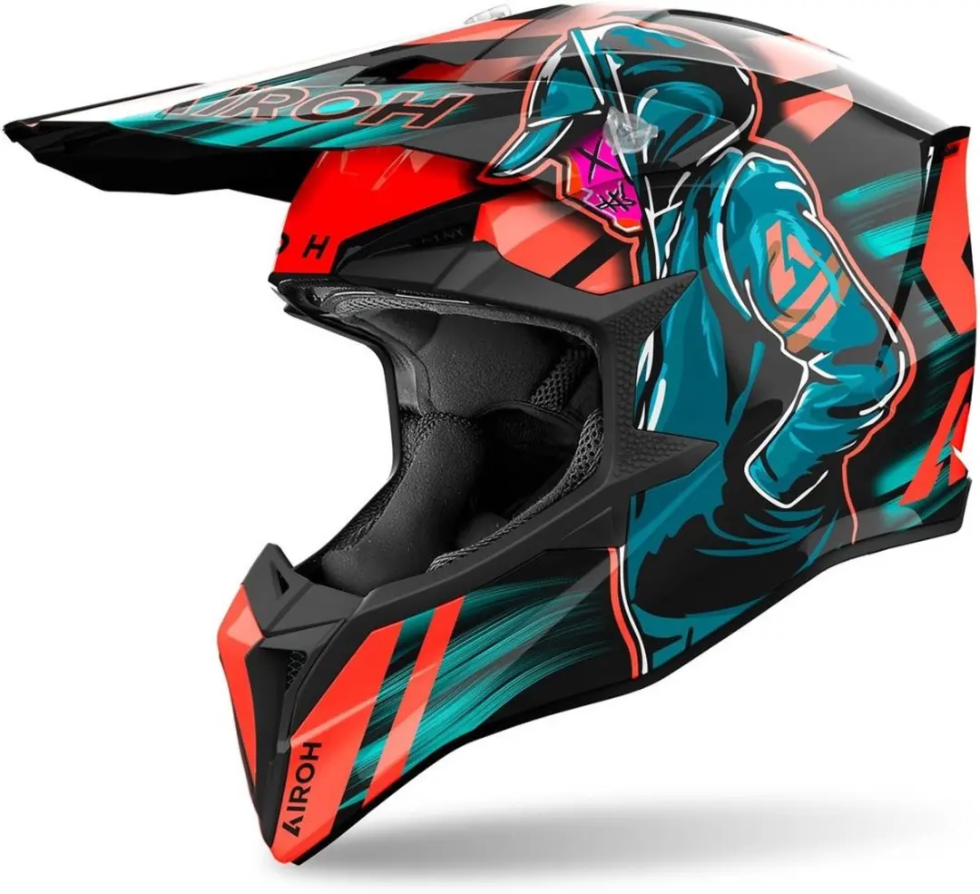 Airoh Wraaap Cyber Helm - Maat M - Oranje