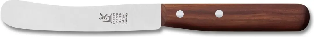 Robert Herder Buckels Ontbijtmes Carbonstaal 118mm - Pruimenhout