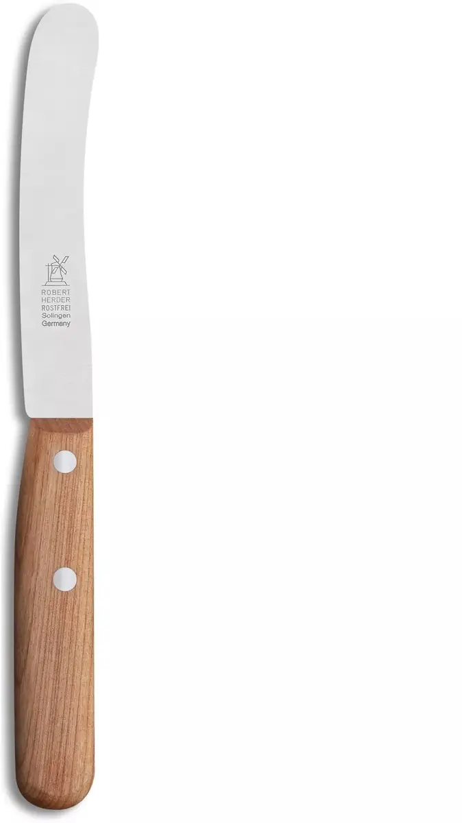 Robert Herder Ontbijtmes Buckels 100mm Kersenhout - afbeelding 5 van 6