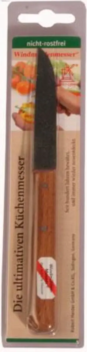 Robert Herder Molenmes Schilmesje Carbonstaal 85mm - Beukenhout