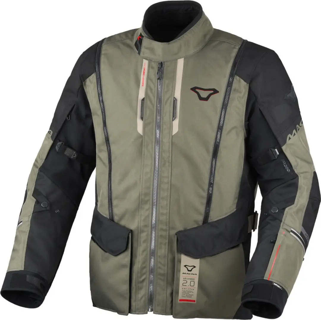 Macna Air Hybrid 2.0 Motorjas - Olijfgroen/Zwart