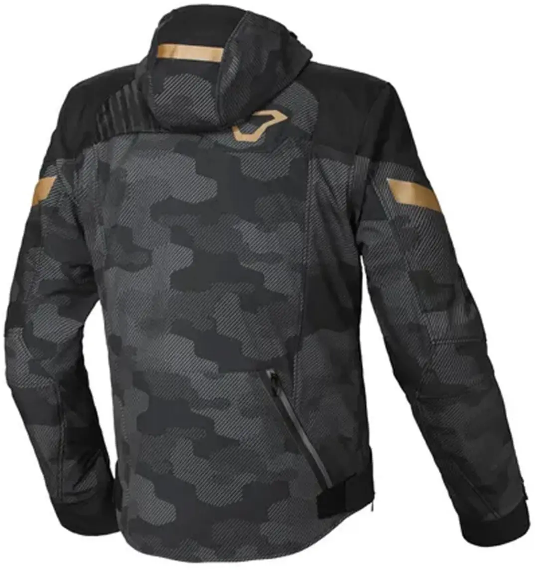 Macna Traffiq Textile Waterproof Jas - Zwart/Grijs M