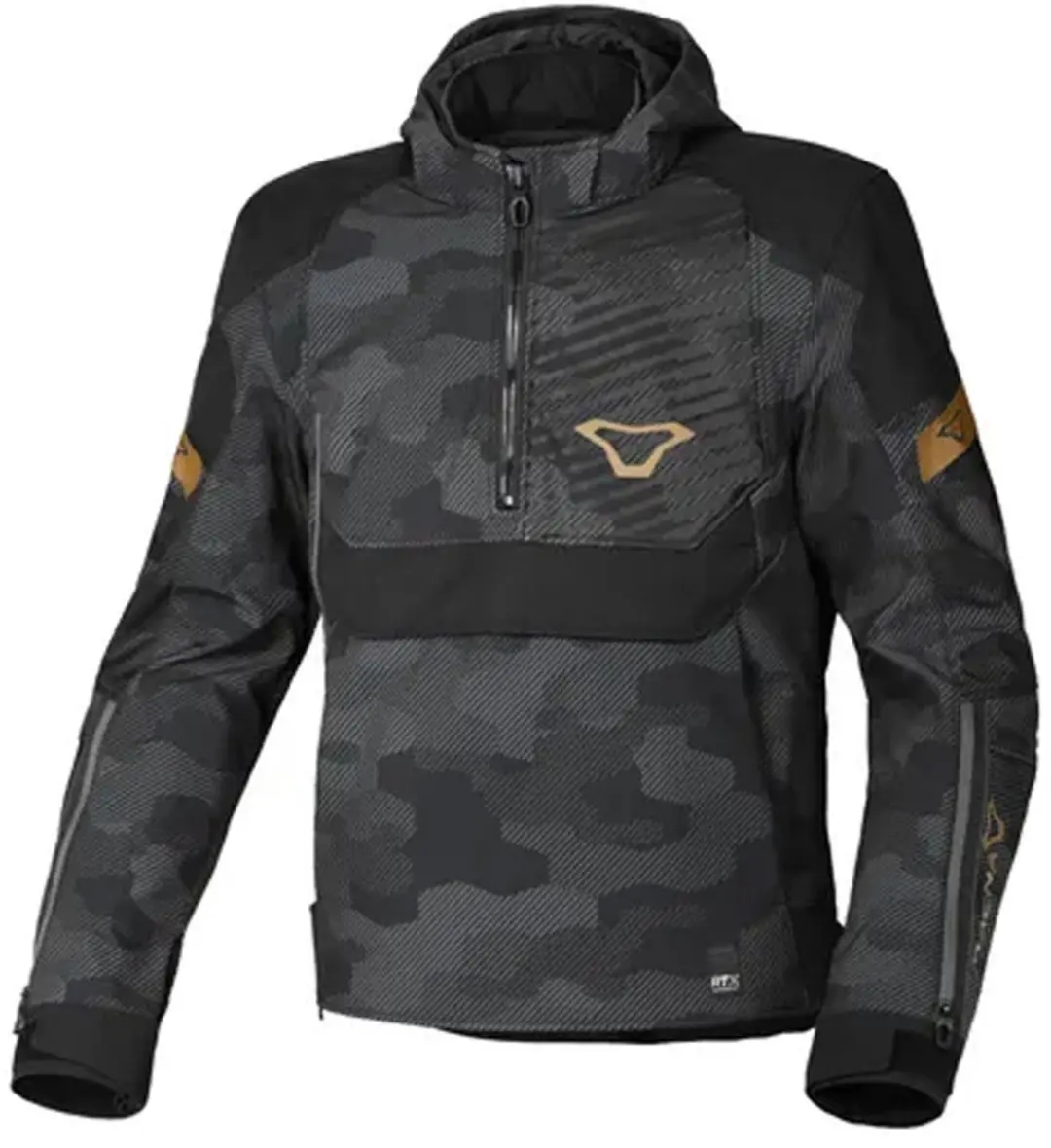 Macna Traffiq Textile Waterproof Jas Zwart Grijs