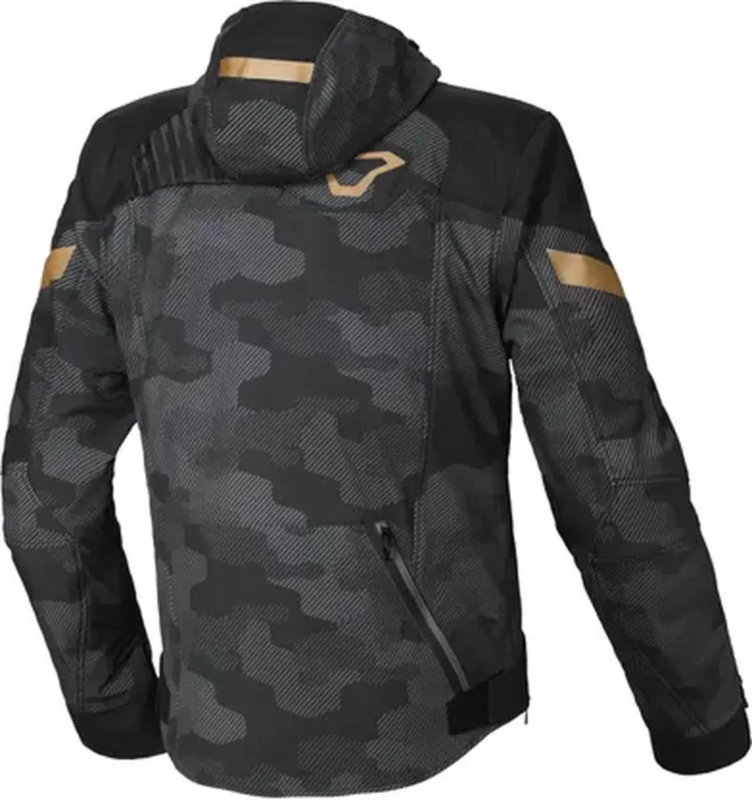 Macna Traffiq Textile Waterproof Jas - Zwart/Grijs M