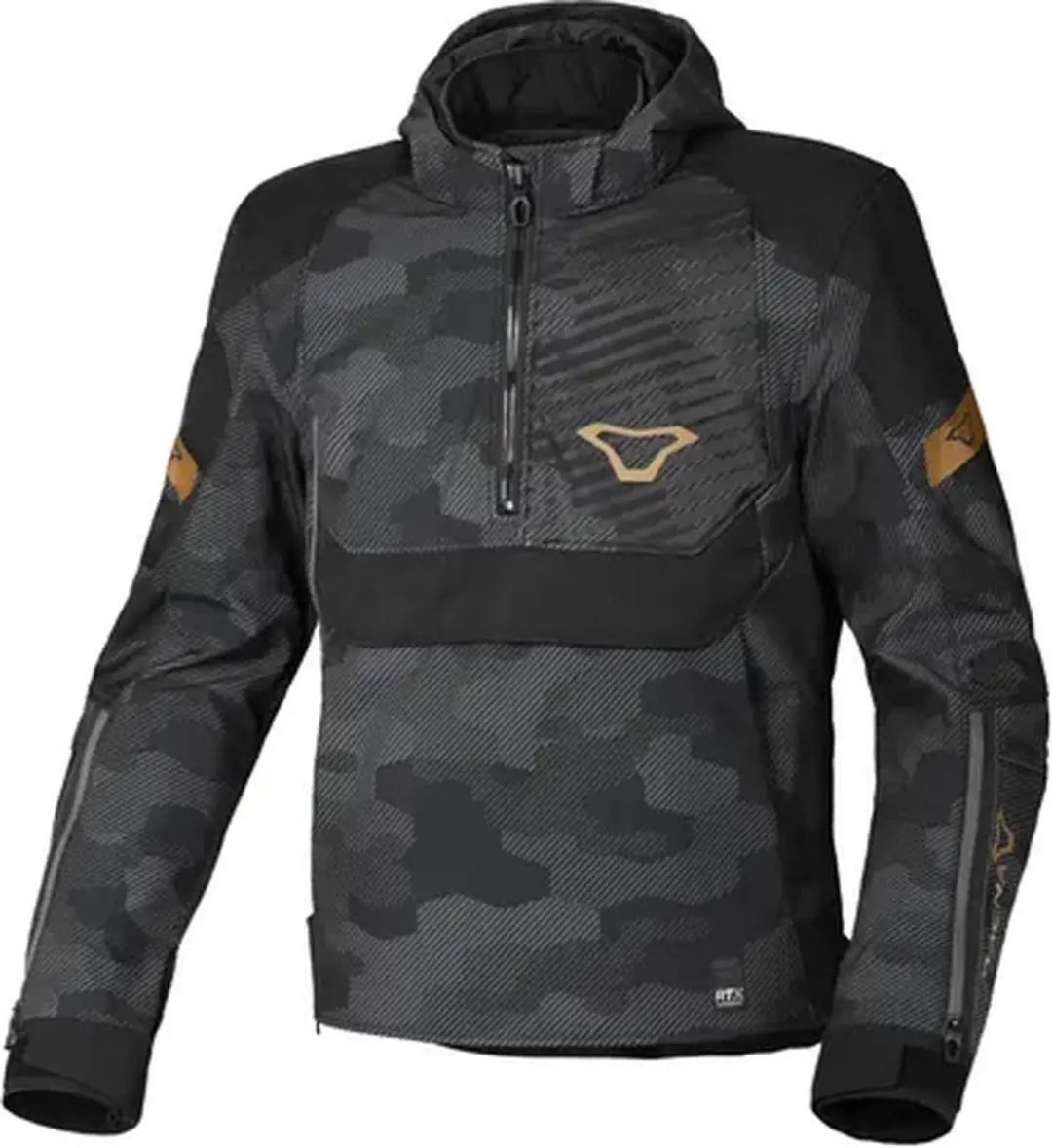 Macna Traffiq Textile Waterproof Jas - Zwart/Grijs M
