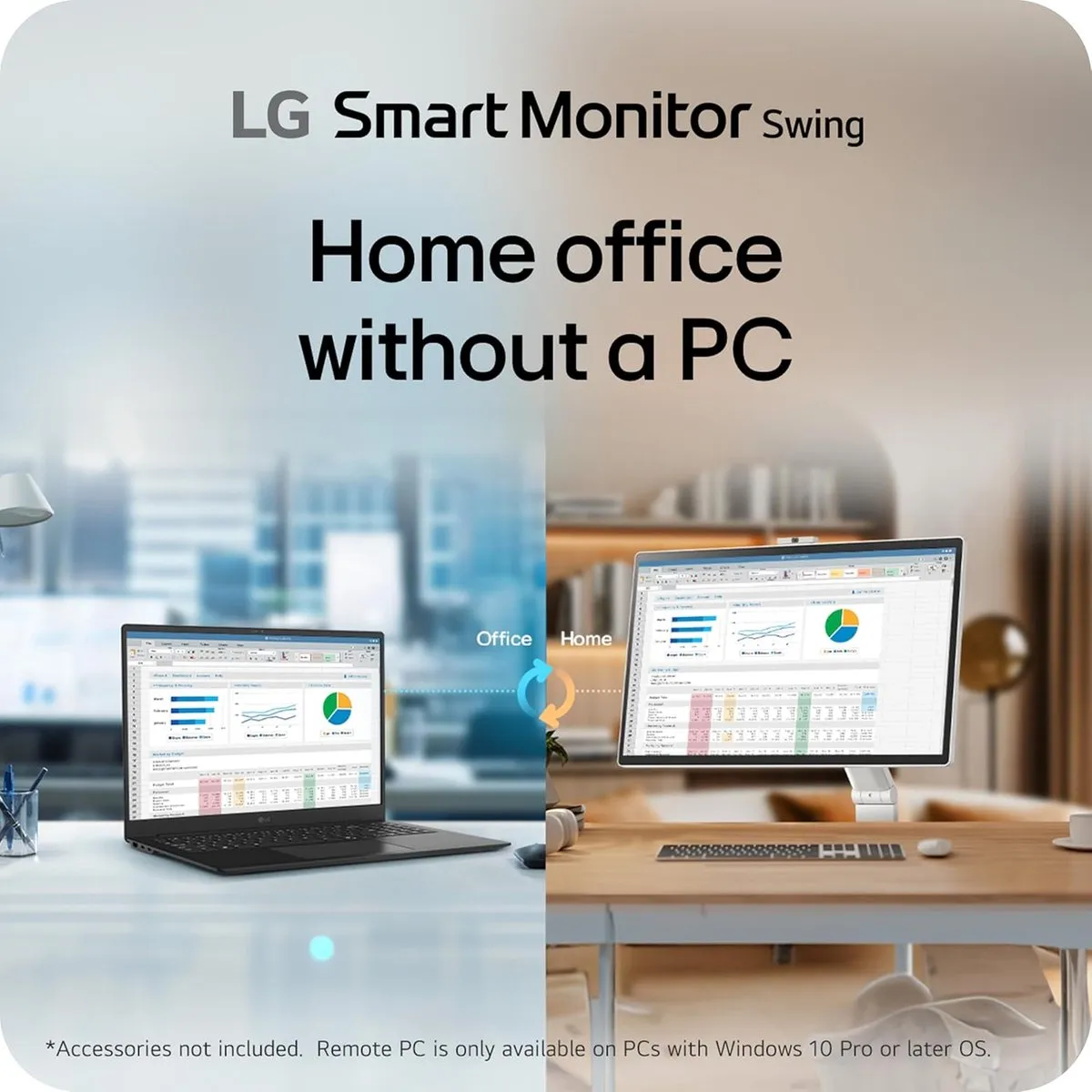 LG Swing 32U889SA 4K Smart Touchscreen Monitor - 32" - 95-99% DCI-P3