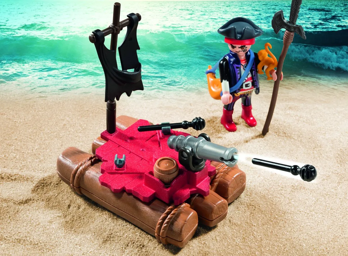 Playmobil Pirates Pirate Raft Carry Case - 5655 Multicolor