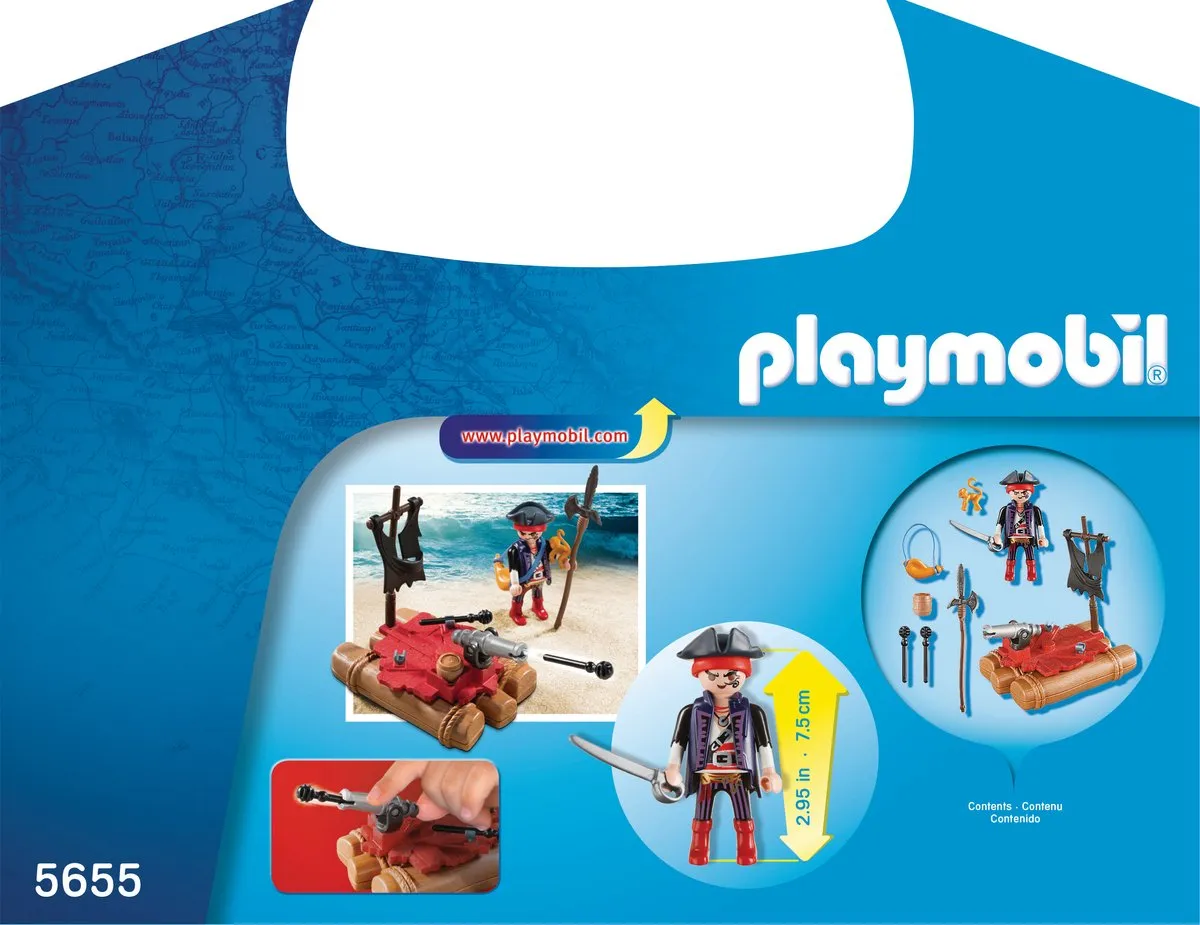 Playmobil Pirates Pirate Raft Carry Case - 5655 Multicolor - afbeelding 6 van 6