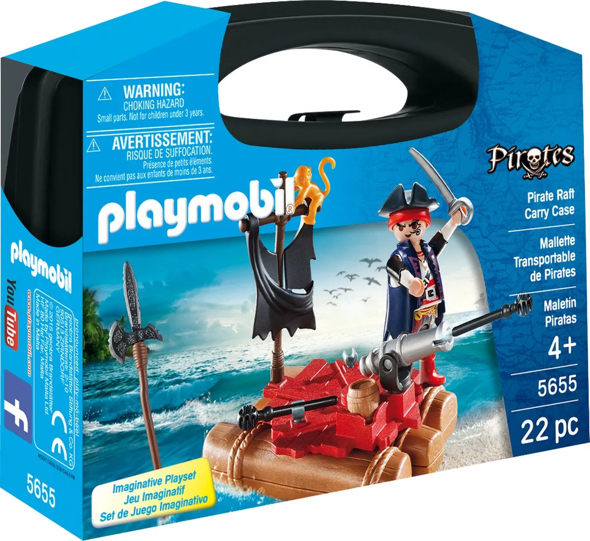 Playmobil Pirates Pirate Raft Carry Case - 5655 Multicolor