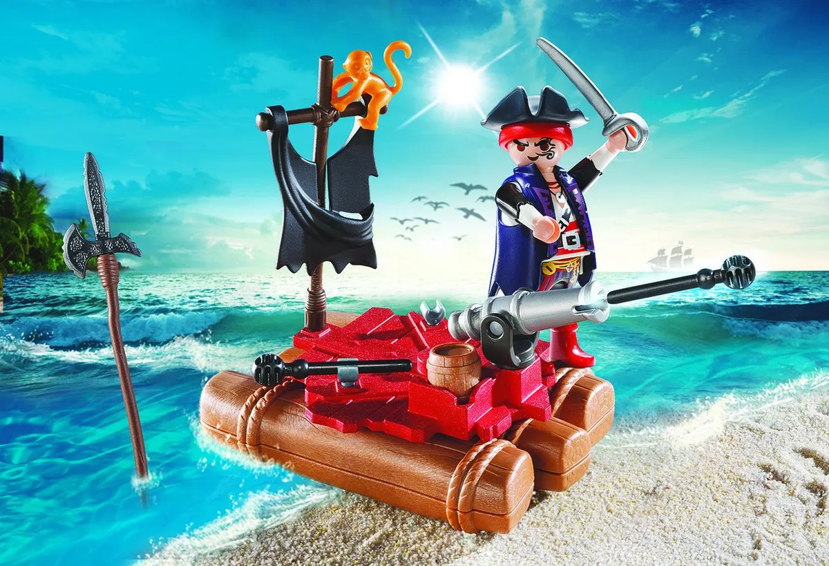 Playmobil Pirates Pirate Raft Carry Case - 5655 Multicolor