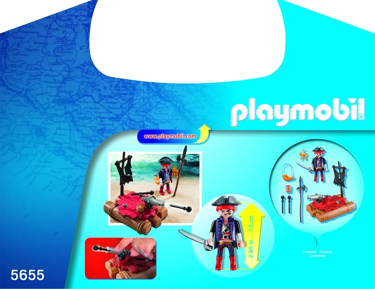 Playmobil Pirates Pirate Raft Carry Case - 5655 Multicolor